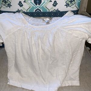 Peasant linen top